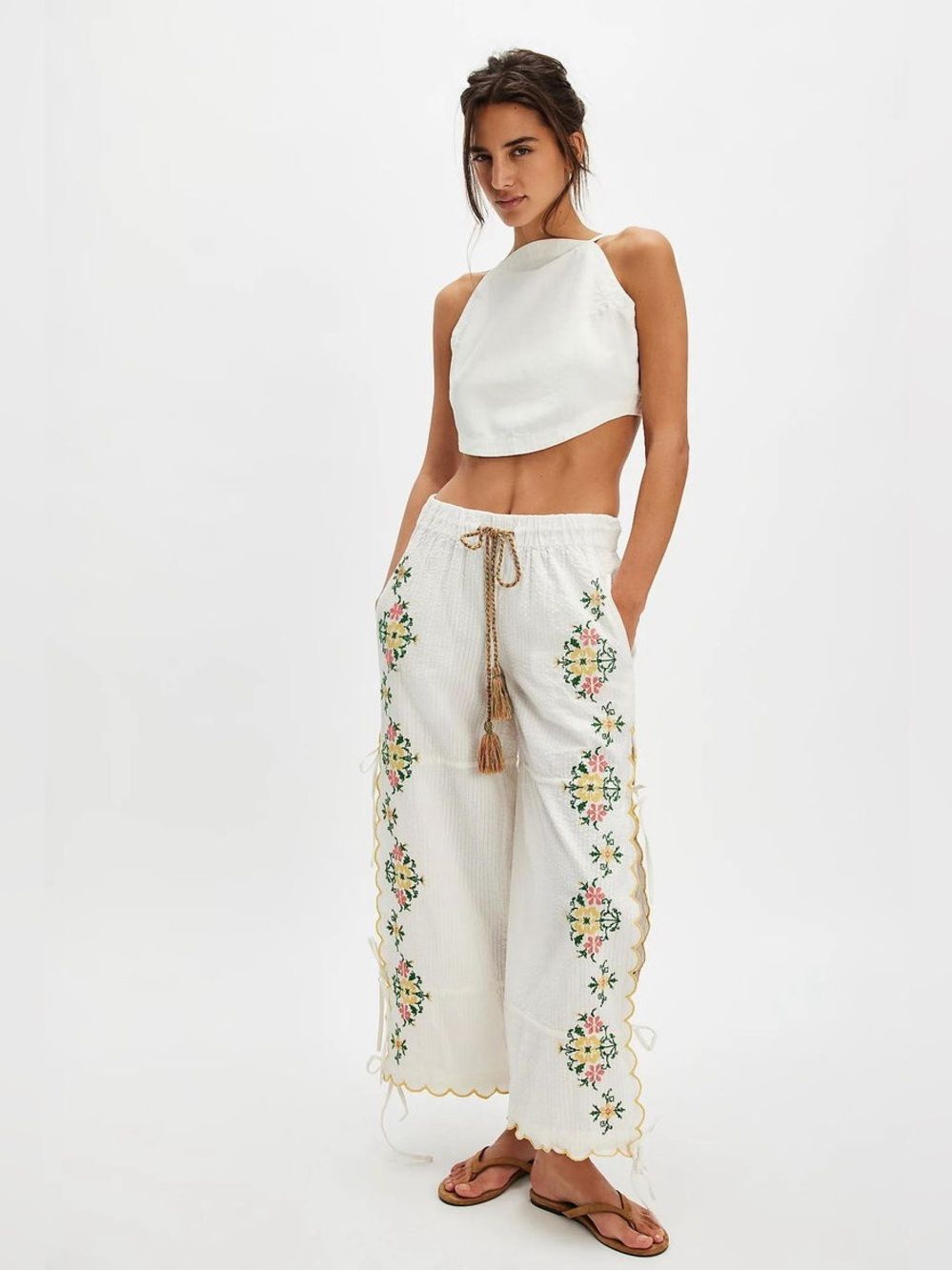 New Free People Spring Breeze Tie Pants Size Xs